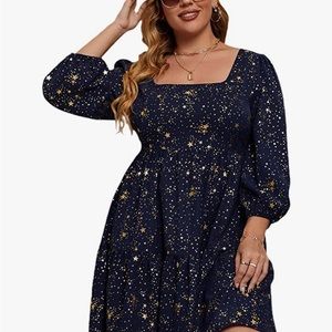 Floerns plus size womens star dress